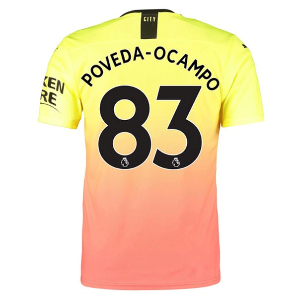 Maillot Football Manchester City NO.83 Poveda Ocampo Third 2019-20 Orange